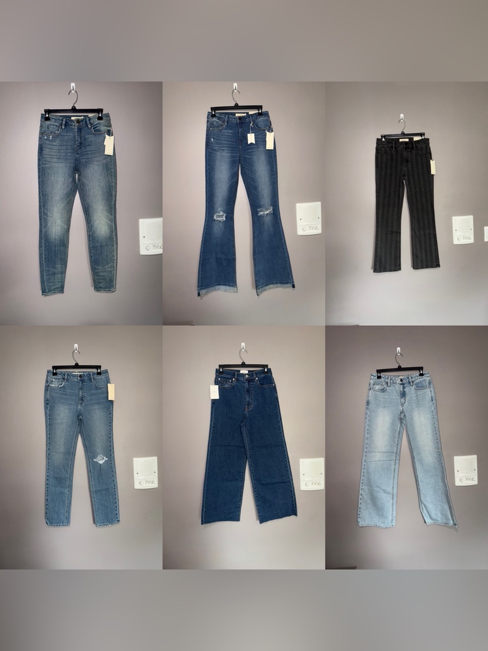 6 NEW Pairs- Unpublished Women's Flare & Wide Leg Jeans